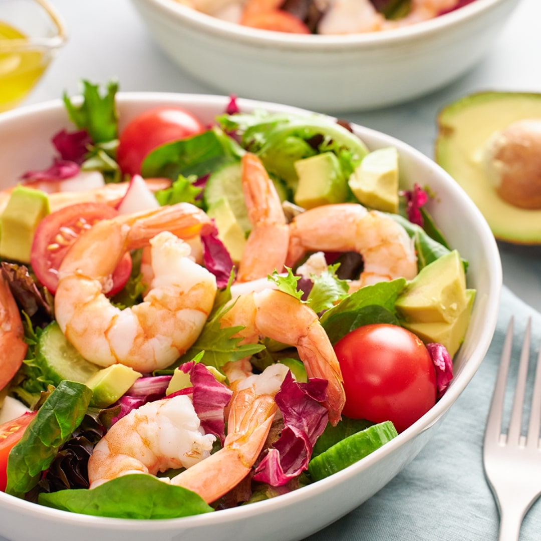 Ensalada de camarones